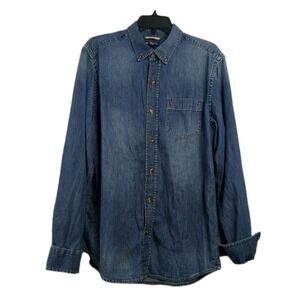 Pre-owned Gap Denim Shirt Men's Size M OS Classic Medium Wash